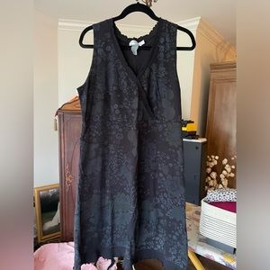 Fresh Produce Floral Faux Wrap Sleeveless Dress - L